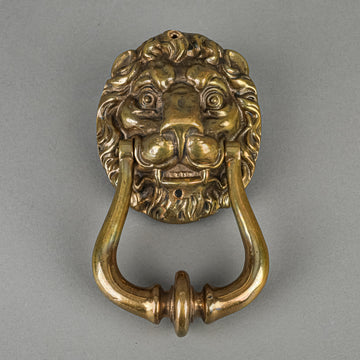Brass Door Knocker - Lion's Head