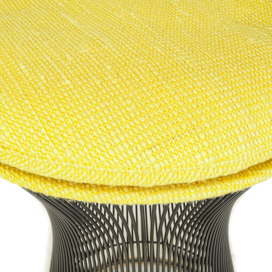 KNOLL Warren Platner Stool w/Yellow Upholstery