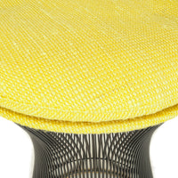 KNOLL Warren Platner Stool w/Yellow Upholstery