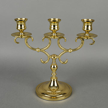 BALDWIN 3 Light Brass Candlestick