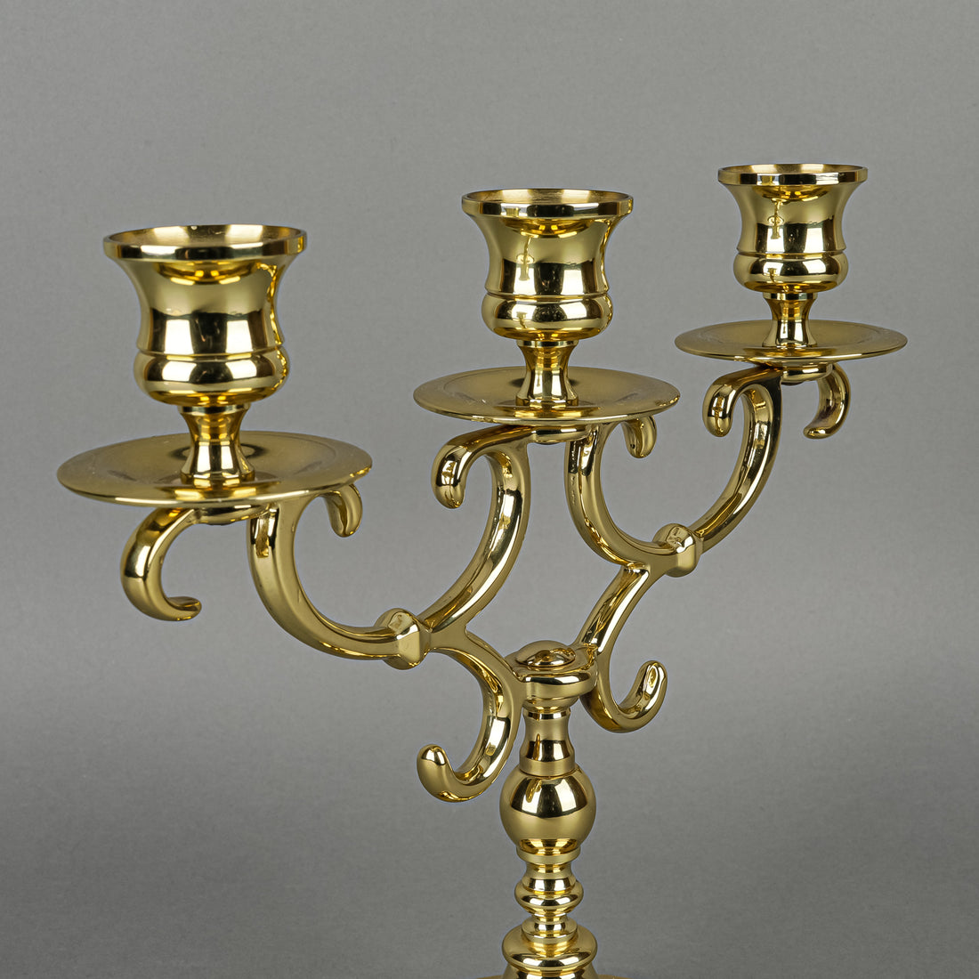 BALDWIN 3 Light Brass Candlestick