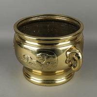 Asian Brass Planter With Elephant Handles