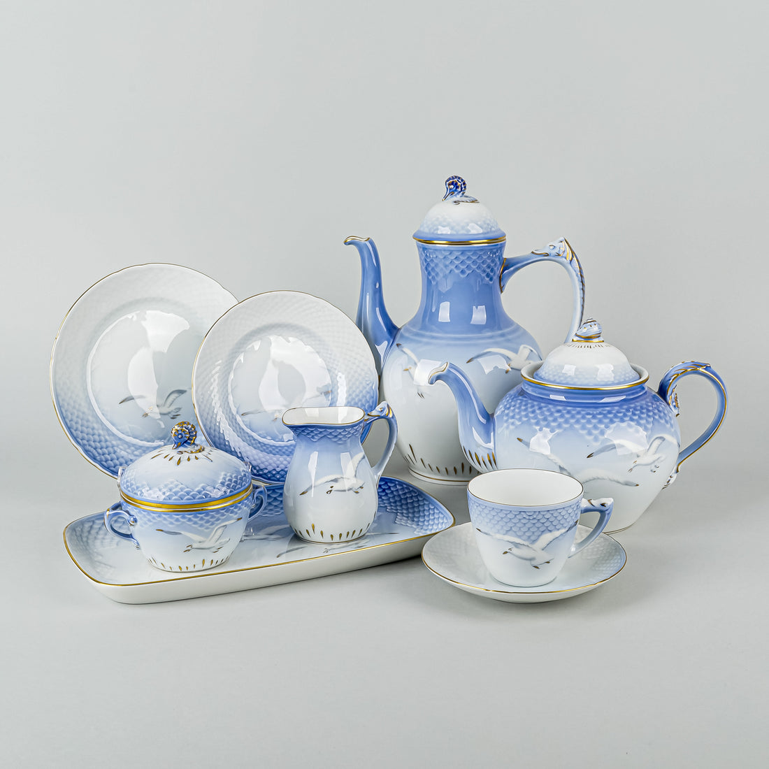 BING & GRØNDAHL Seagull Tea & Coffee Set 40 Pieces