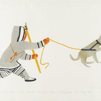 Malaya Akulukjuk (Nunavut 1915-1995) "Testing Thin Ice"