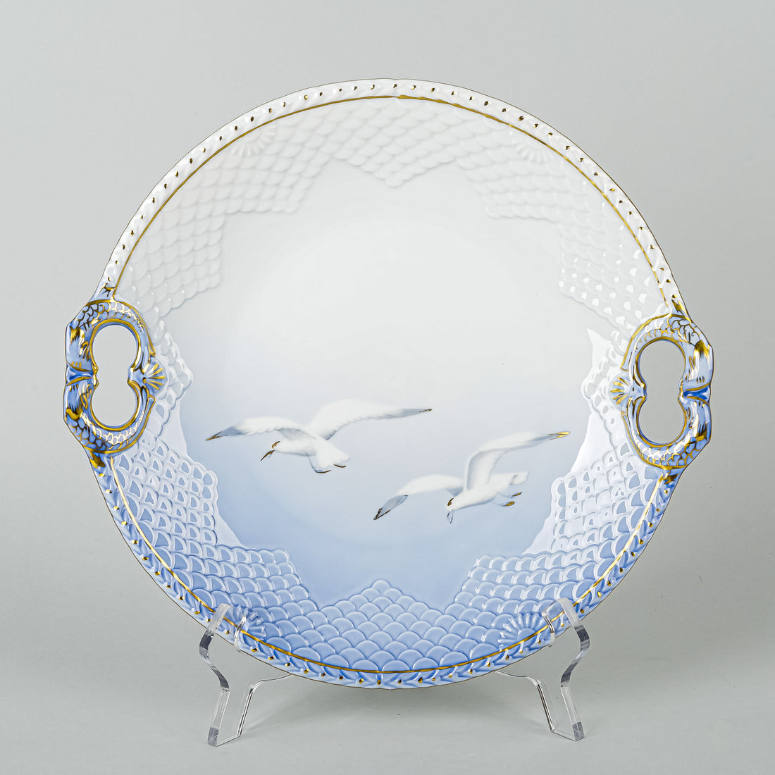 BING & GRØNDAHL Seagull Cake Plate #101