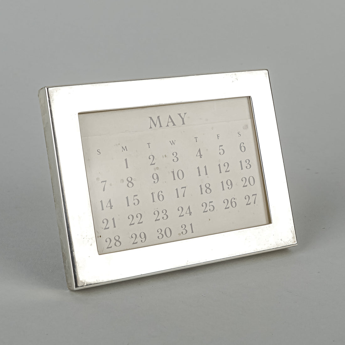 TIFFANY & CO Sterling Silver Perpetual Desk Calendar