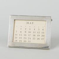 TIFFANY & CO Sterling Silver Perpetual Desk Calendar