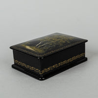 Russian Lacquer Lidded Box - Trees