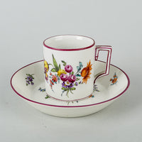 Vintage Hand Painted Vienna Porcelain Coffee Set - 9 Pieces