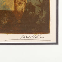 Alvar Sunol (Spanish 1935) Untitled Abstract Lithograph on paper