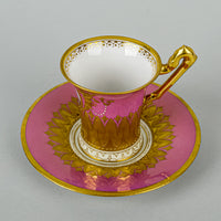 AMBROSIUS LAMM DRESDEN Empire Cup & Saucer - Beatrice Cenci