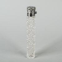 LEVI & SALAMAN Sterling Top Crystal Perfume Vial