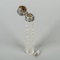 LEVI & SALAMAN Sterling Top Crystal Perfume Vial