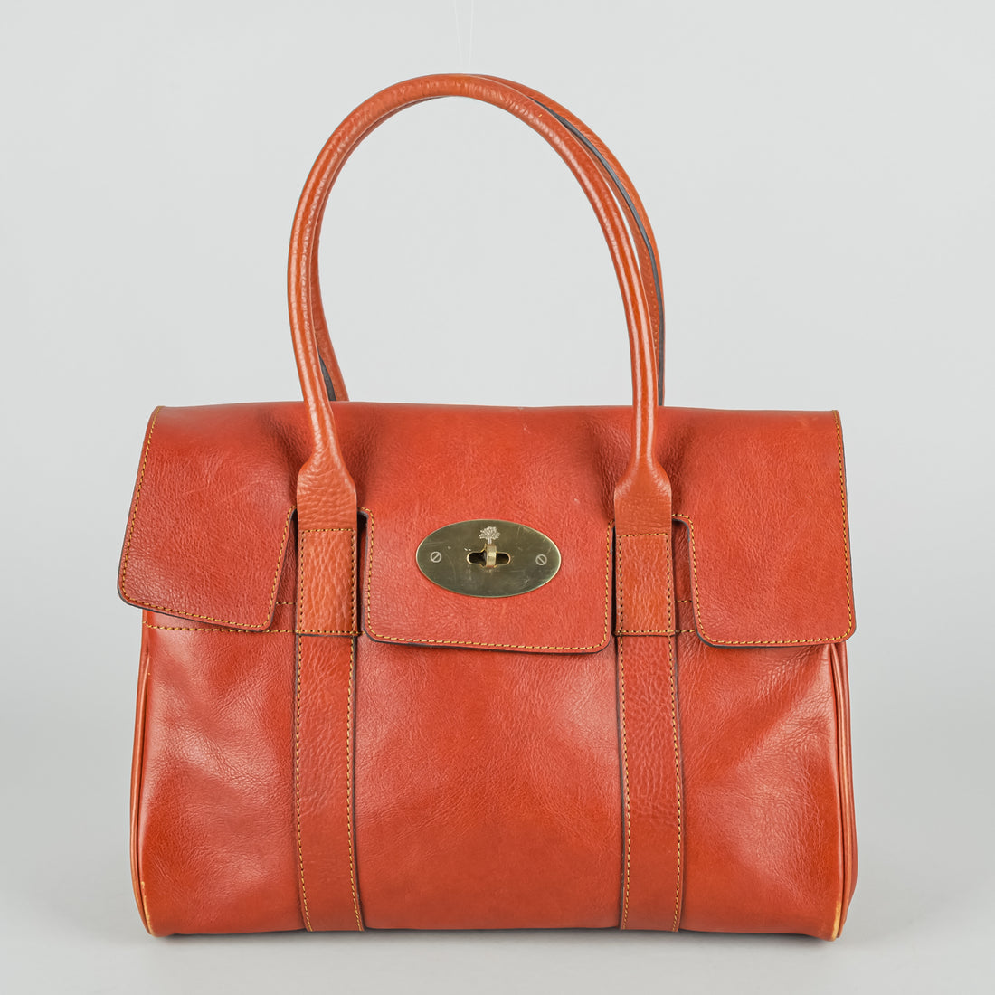 MULBERRY Bayswater Oak Leather Handbag