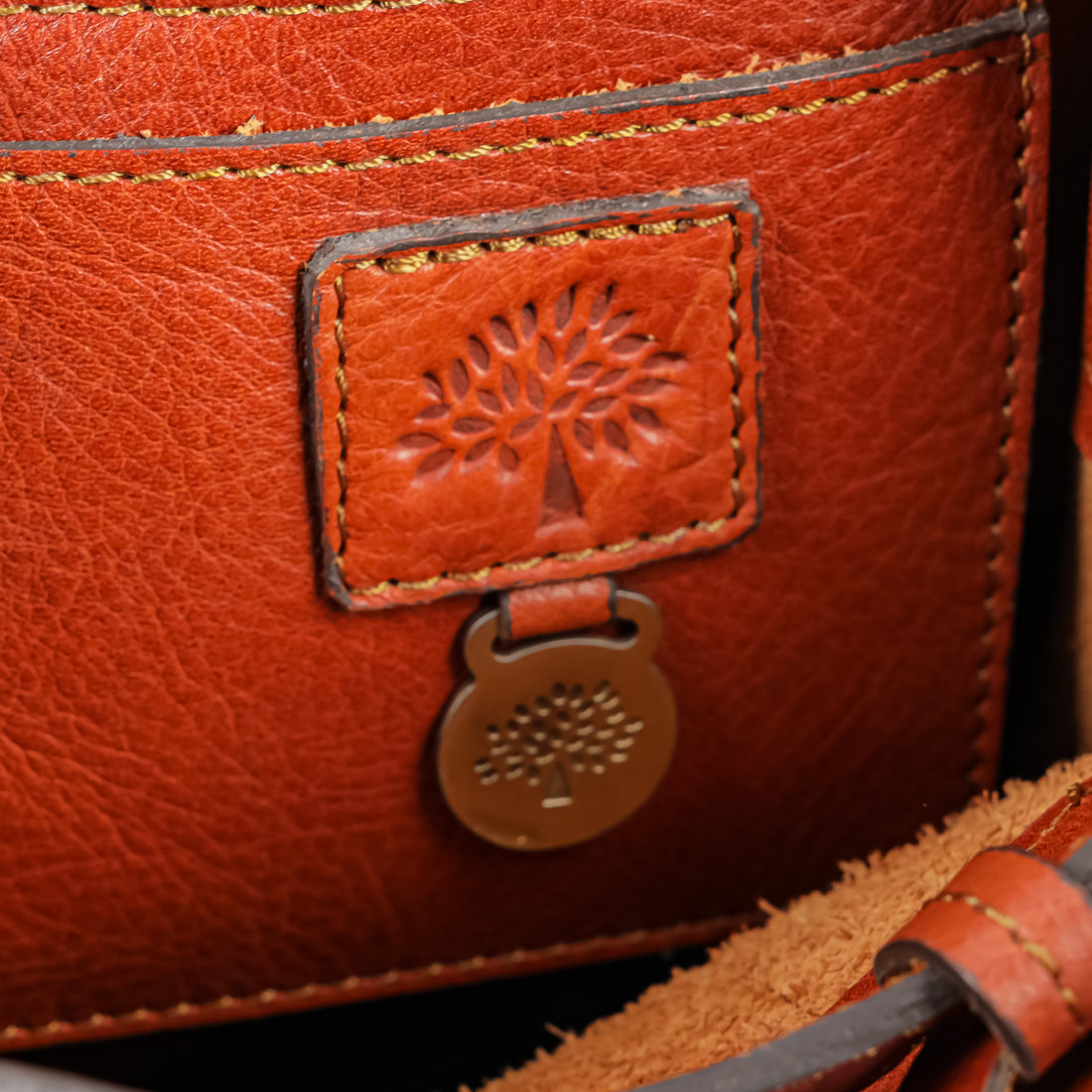 MULBERRY Bayswater Oak Leather Handbag