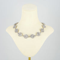 Sterling Silver Daisy Link Necklace