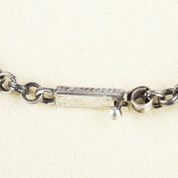 Vintage RAE Sterling Silver With Tiger Eye Bead Link Necklace