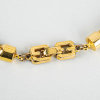 GIVENCHY Vintage Gold Plate Cream Resin Necklace