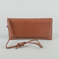 CELINE Tan Leather Sunglasses Wristlet