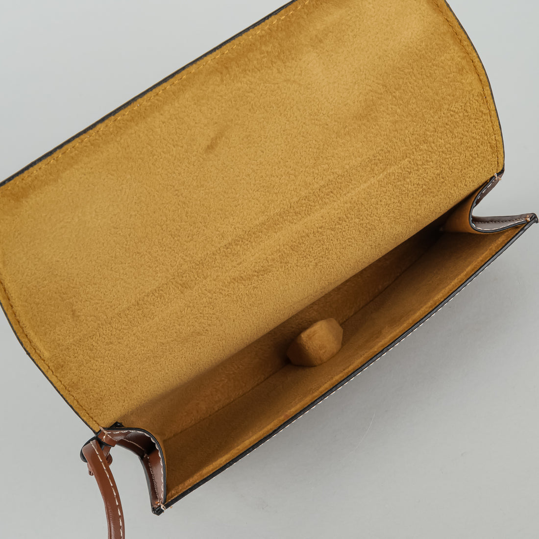CELINE Tan Leather Sunglasses Wristlet