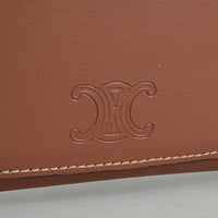 CELINE Tan Leather Sunglasses Wristlet