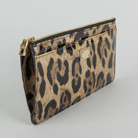DOLCE & GABBANA Portacarte Crespo Animal Print Wallet