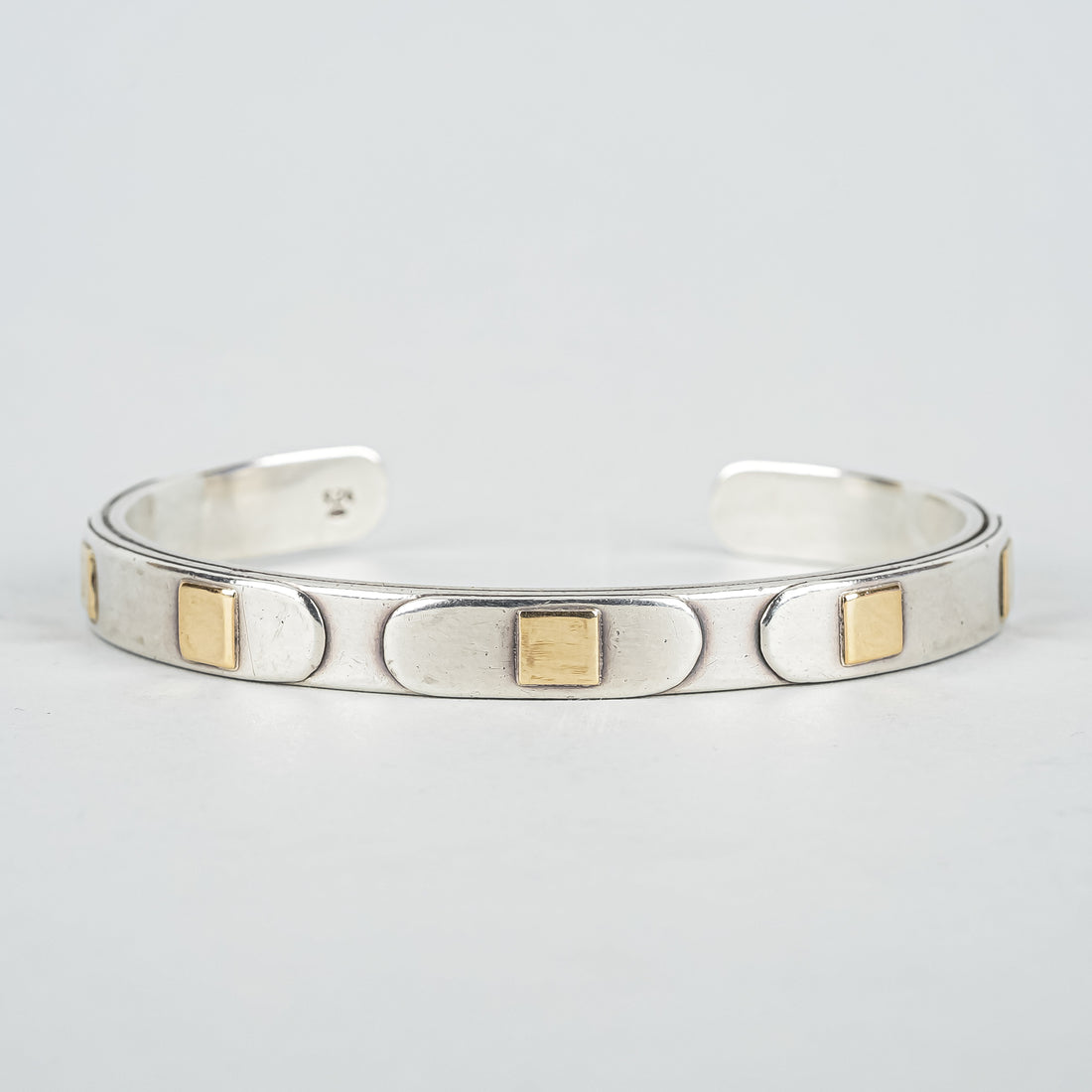 GUCCI Vintage Sterling 18K Bangle Bracelet