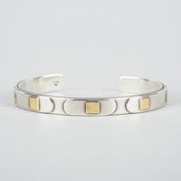 GUCCI Vintage Sterling 18K Bangle Bracelet