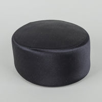 LORO PIANA  Archival Navy "Jaqueline" Satin Hat