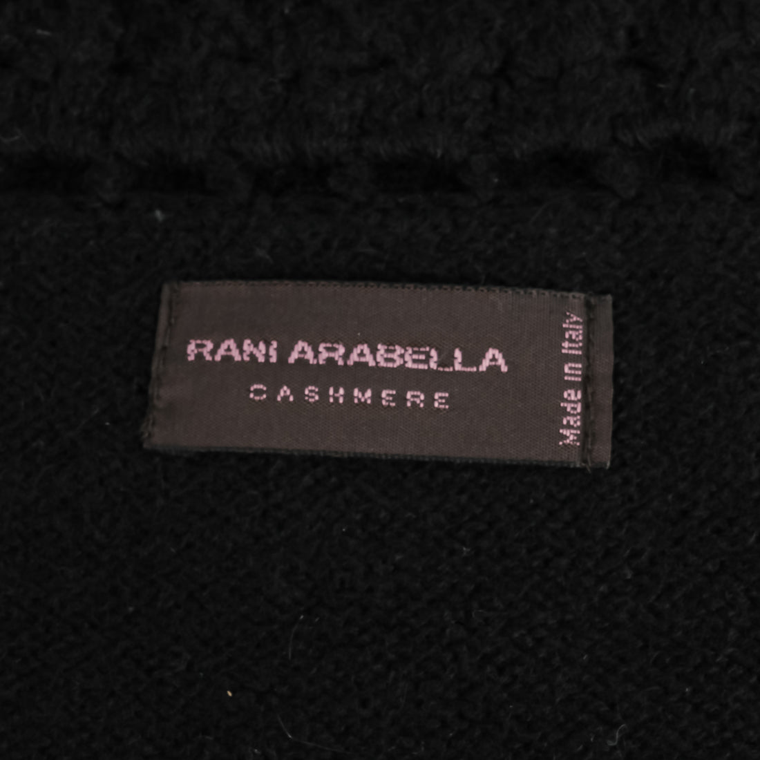 RANI ARABELLA Black Cashmere Throw