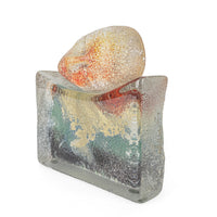 Sylvie Belanger (Canadian 1951-2020) Sand Cast Studio Glass "Sleeping Head"