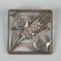 GEORG JENSEN #250 Bird/Wheat Brooch