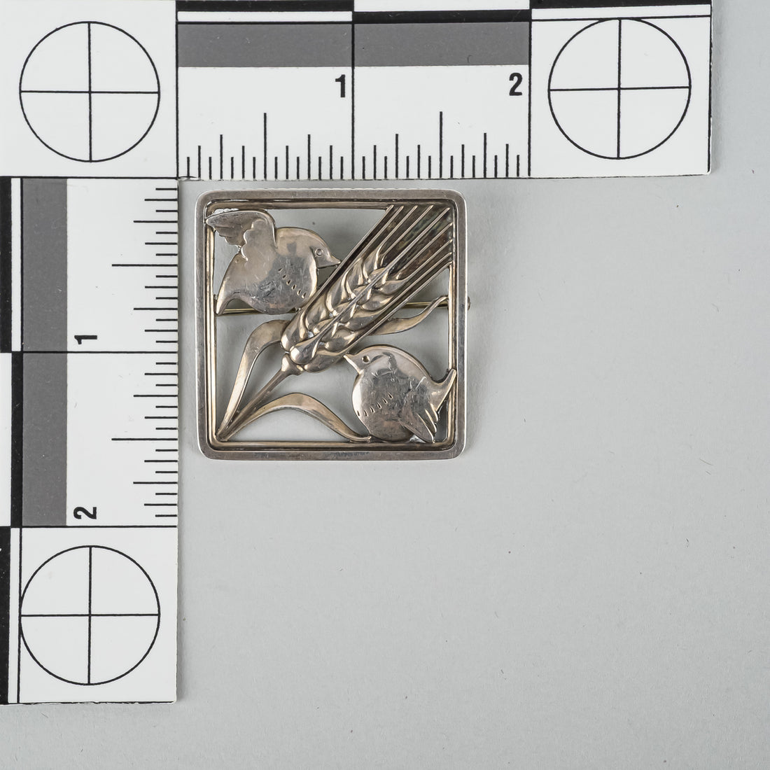 GEORG JENSEN #250 Bird/Wheat Brooch