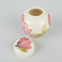 MOORCROFT Magnolia Cream Ground Lidded Ginger Jar