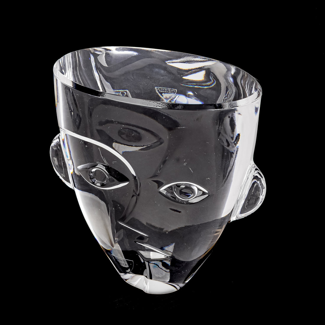 ORREFORS Martti Rytkonen Art Glass Paperweight - Ramses