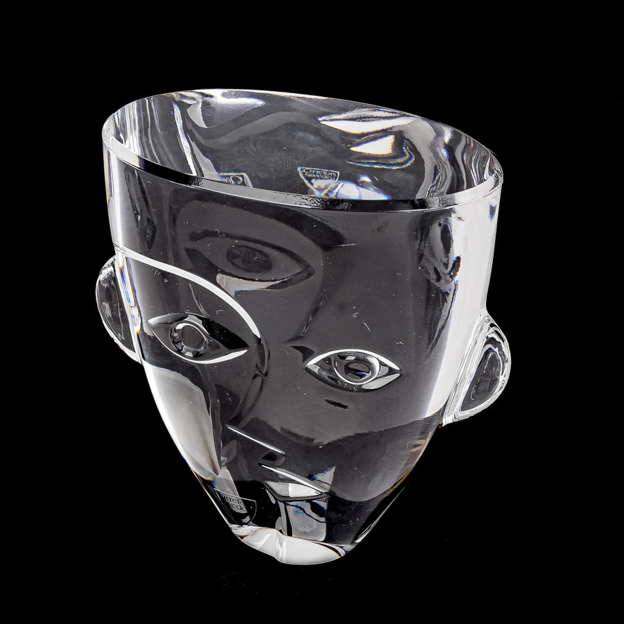 ORREFORS Martti Rytkonen Art Glass Paperweight - Ramses - Around The Block