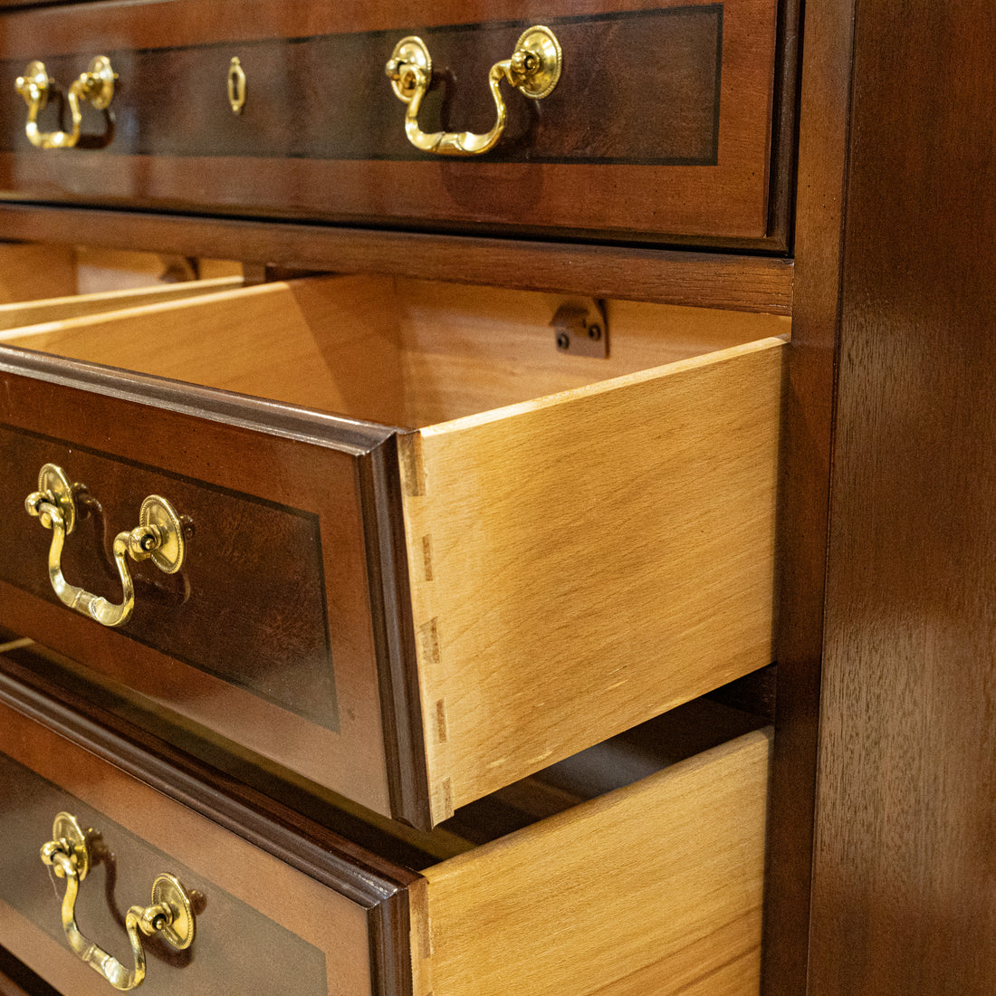 Mahogany Chippendale Style Drawers