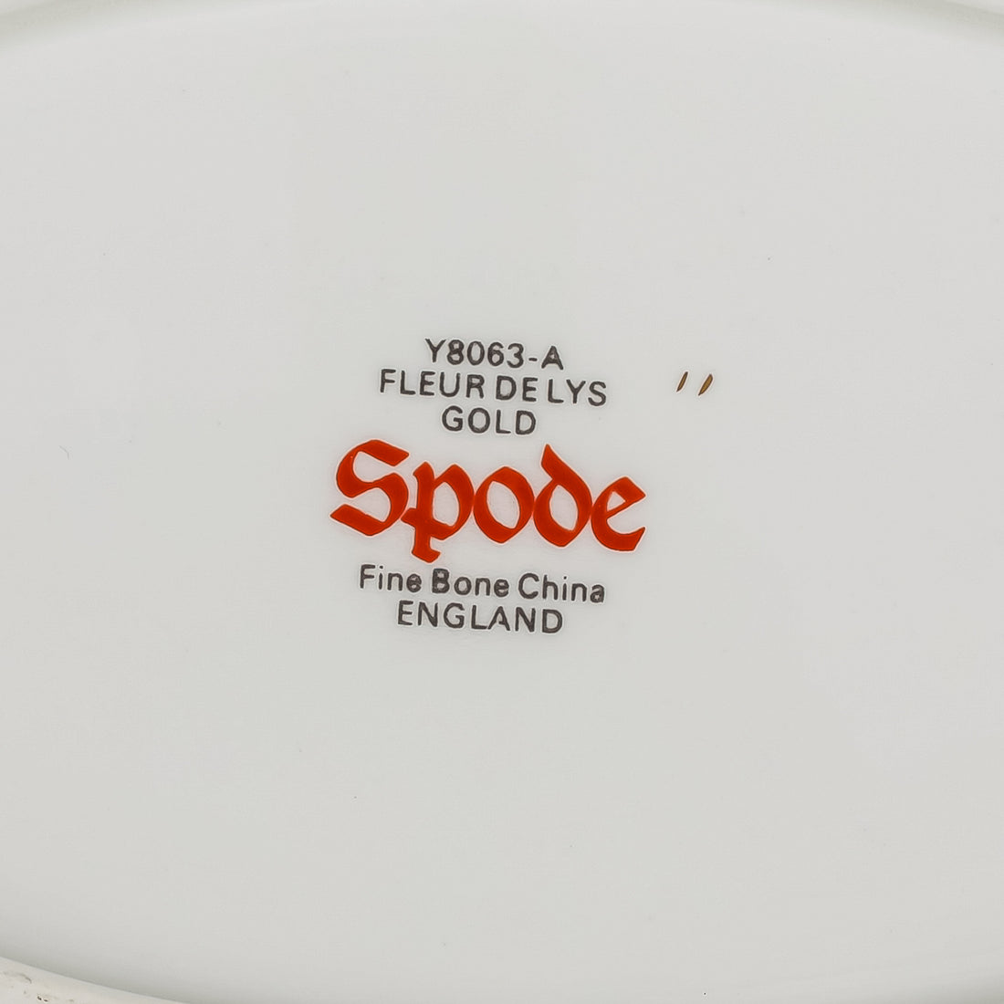 SPODE Fleur De Lys Gold Y8063 Gravy Boat And Stand