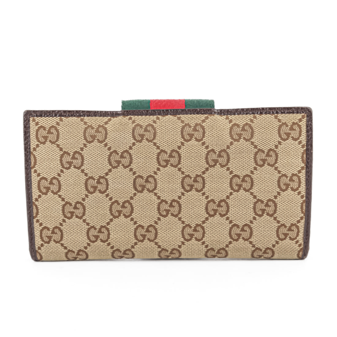 GUCCI Canvas Web Continental Wallet