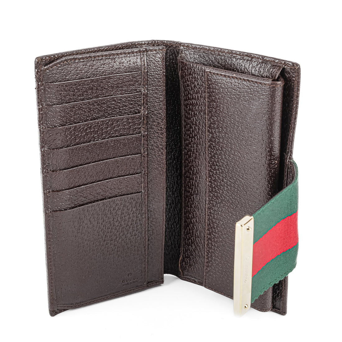 GUCCI Canvas Web Continental Wallet