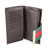 GUCCI Canvas Web Continental Wallet