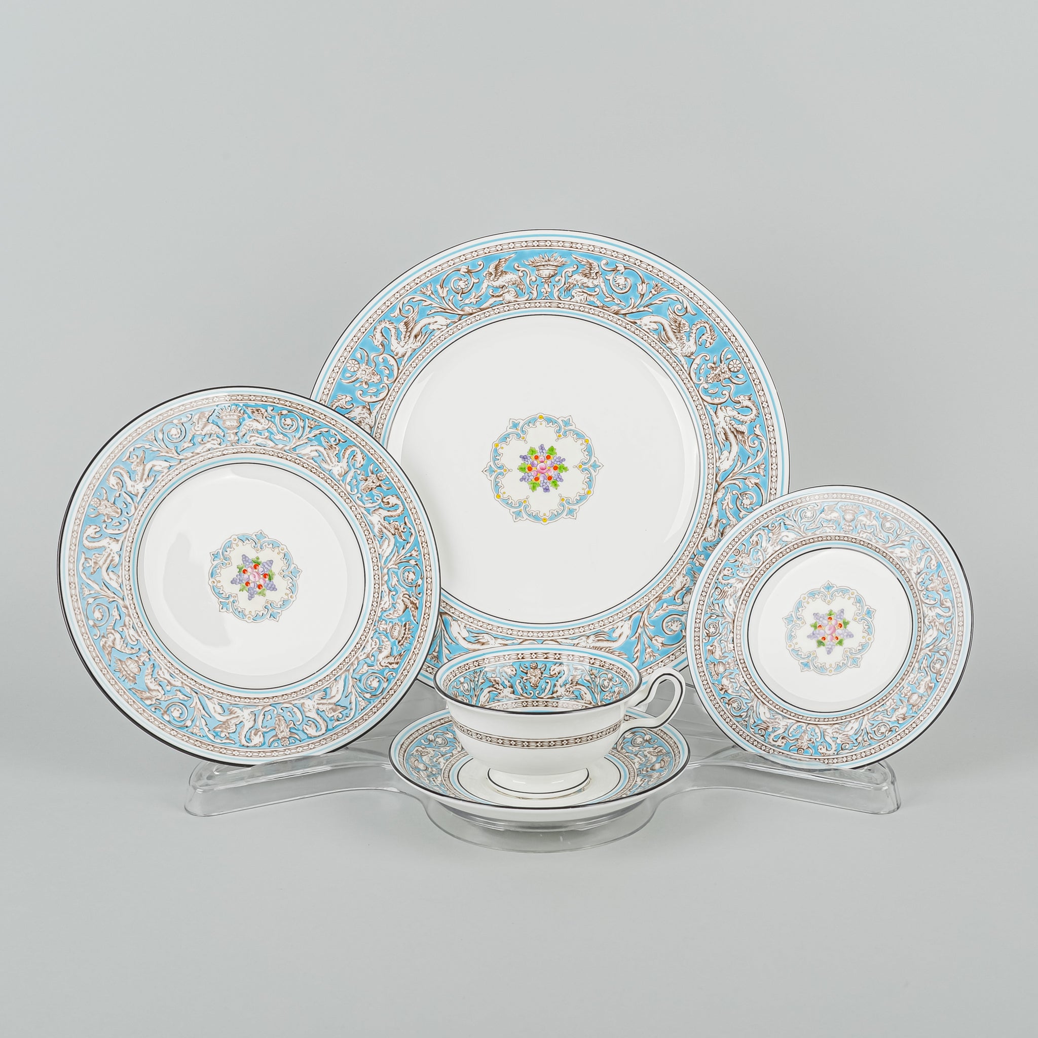 WEDGWOOD Florentine W2714 7 Place Settings Plus Extras - Around The Block
