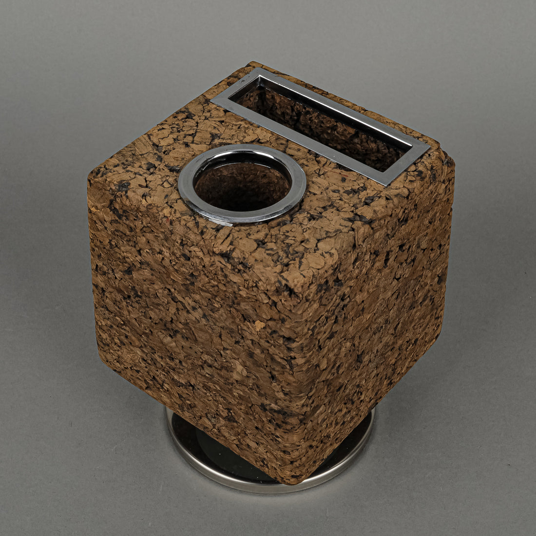 Vintage PARK SHERMAN CO Bulletin Cube Cork Desk Organizer