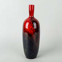 ROYAL DOULTON Flambe Veined Bottle Vase 1617