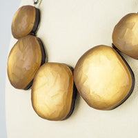 PONO "Esme" Silver-Tone 5 Golden Resin Pendant Necklace