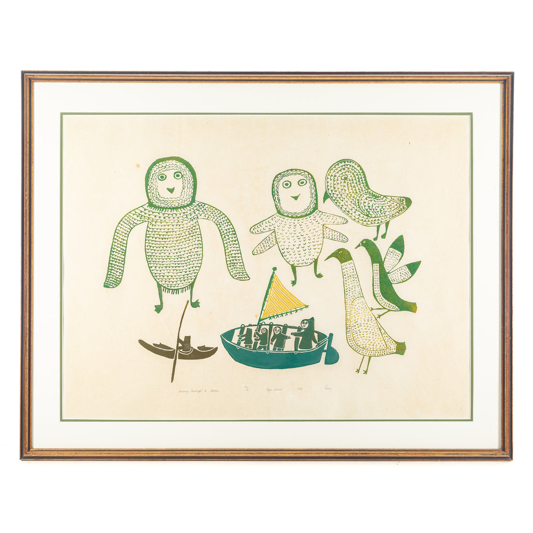 Lucy Qinnuayuak (Cape Dorset 1915-1982) "Journey Through a Dream"