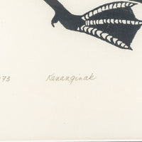 Kananginak Pootoogook, (Cape Dorset 1935-2010) "Neeleit" (Two Geese)