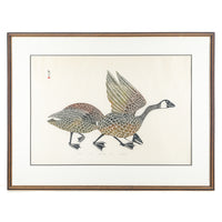 Kananginak Pootoogook, (Cape Dorset 1935-2010) "Neeleit" (Two Geese)