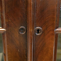 Dark Stained Wooden Display Cabinet