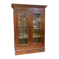 Dark Stained Wooden Display Cabinet